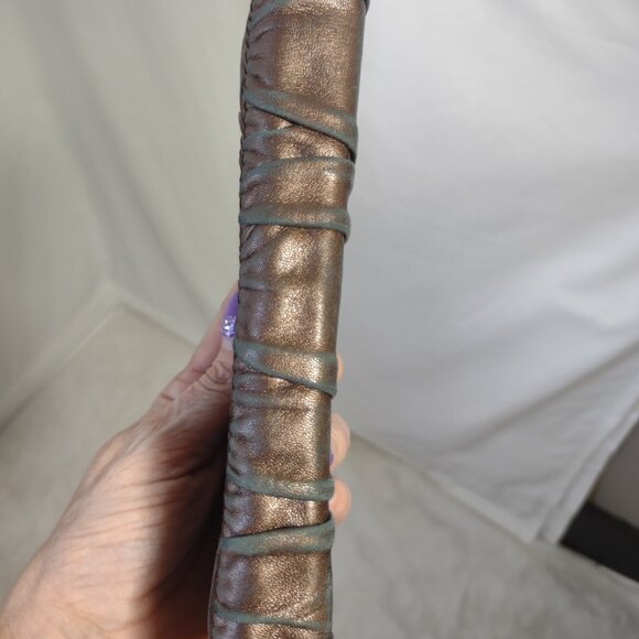 PRADA Nappa Gaufre Women's Metallic Copper Leather Bi-Fold Wallet - Picture 13 of 16